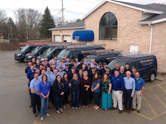 Donovan & Jorgenson Heating and Cooling Team of HVAC service experts in Mukwonago, WI