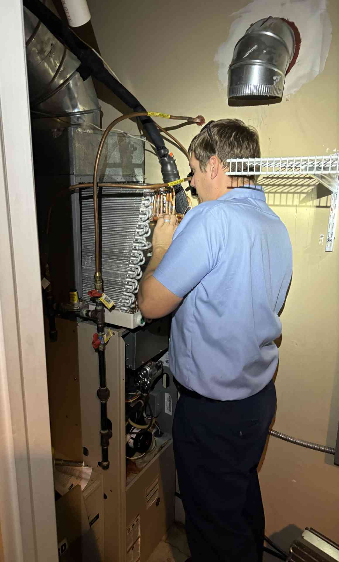 Cracked heat exchanger by Donovan & Jorgenson Heating and Cooling in Mukwonago, WI 