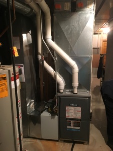 Residential HVAC furnace unit in Mukwonago, WI